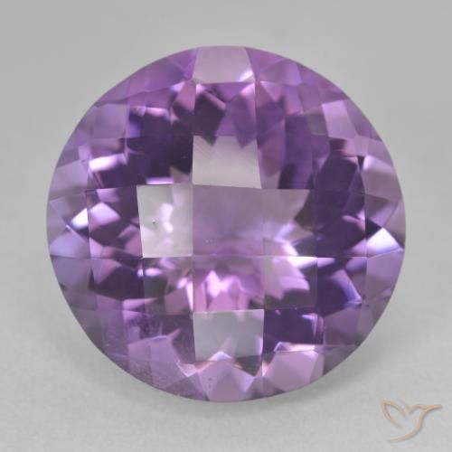 19.21ct Natural Medium Violet Amethyst, Round, VS