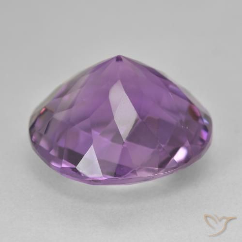 Amethyst Gemstone in 18 mm (calibrated) Size for Sale, Amethyst Stone in Medium Violet Color