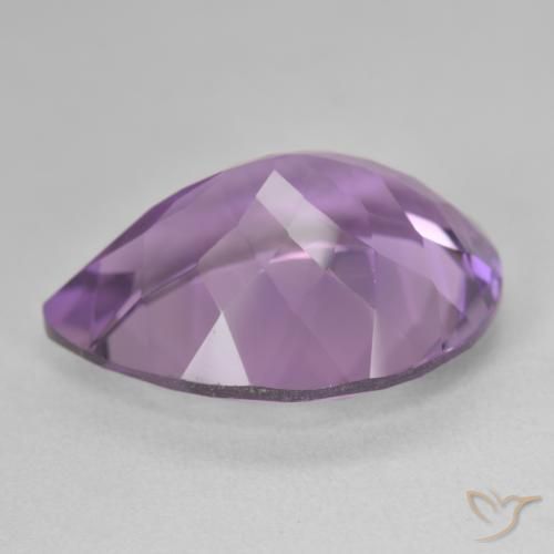 Amethyst Gemstone in 21.2 x 16.1 mm Size for Sale, Amethyst Stone in Medium Violet Color