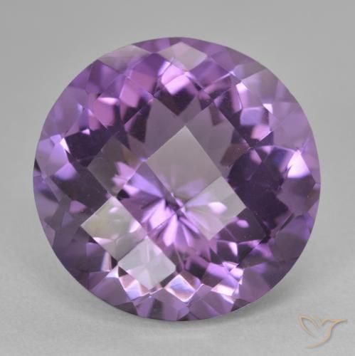 18.88ct Natural Medium Violet Amethyst, Round, VVS