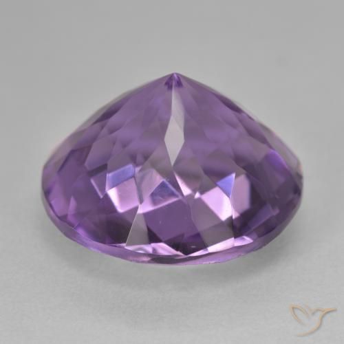 Amethyst Gemstone in 18 mm (calibrated) Size for Sale, Amethyst Stone in Medium Violet Color