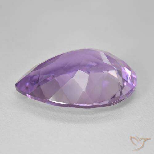 Amethyst Gemstone in 21.2 x 15.8 mm Size for Sale, Amethyst Stone in Medium Violet Color
