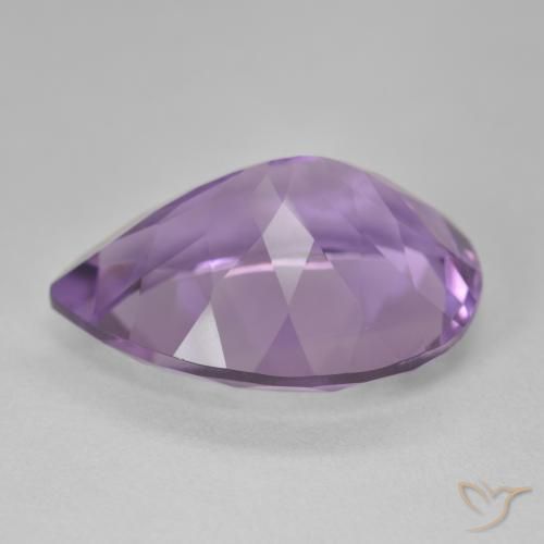 Amethyst Gemstone in 21.2 x 16.1 mm Size for Sale, Amethyst Stone in Purplish Violet Color