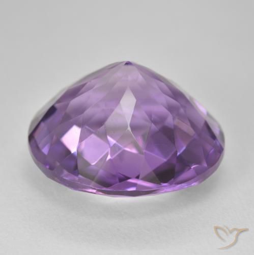 Amethyst Gemstone in 18 mm (calibrated) Size for Sale, Amethyst Stone in Purplish Violet Color