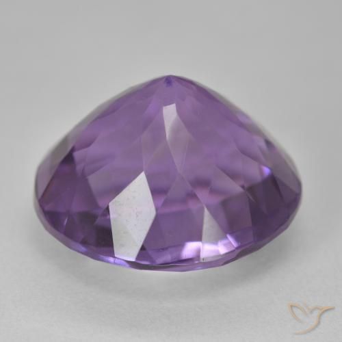 Amethyst Gemstone in 18 mm (calibrated) Size for Sale, Amethyst Stone in Medium Violet Color