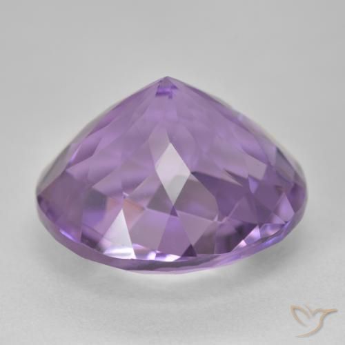 Amethyst Gemstone in 18 mm (calibrated) Size for Sale, Amethyst Stone in Medium Violet Color