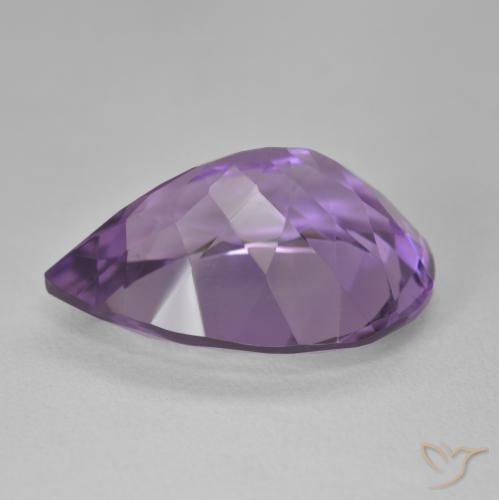 Amethyst Gemstone in 21.2 x 15.8 mm Size for Sale, Amethyst Stone in Medium Violet Color