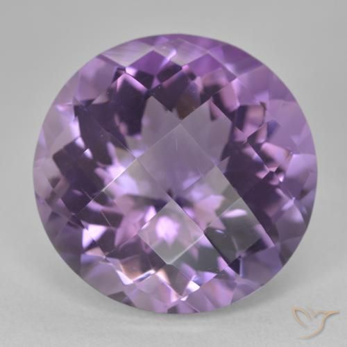19.33ct Natural Medium Violet Amethyst, Round, VVS-VS