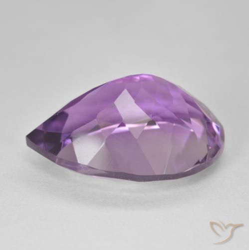Amethyst Gemstone in 21.5 x 16.1 mm Size for Sale, Amethyst Stone in Medium Violet-Pink Color
