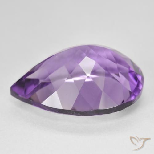 Amethyst Gemstone in 21.1 x 16.1 mm Size for Sale, Amethyst Stone in Medium Light Purplish-Violet Color