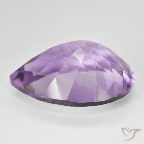 Amethyst Gemstone in 21.2 x 16.1 mm Size for Sale, Amethyst Stone in Medium Light Purplish-Violet Color