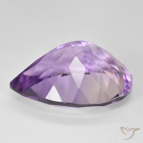 Amethyst Gemstone in 21.1 x 16 mm Size for Sale, Amethyst Stone in Medium Violet-Pink Color