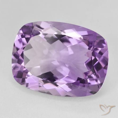 18.10 ct Violet Amethyst Stone, Natural Amethyst in Cushion-Cut Shape for Sale