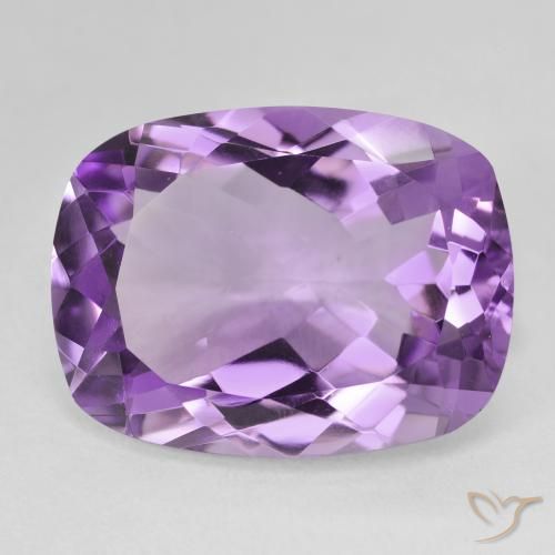 17.64ct Natural Purplish Violet Amethyst, Cushion, VVS