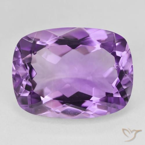17.76ct Natural Purplish Violet Amethyst, Cushion, VVS