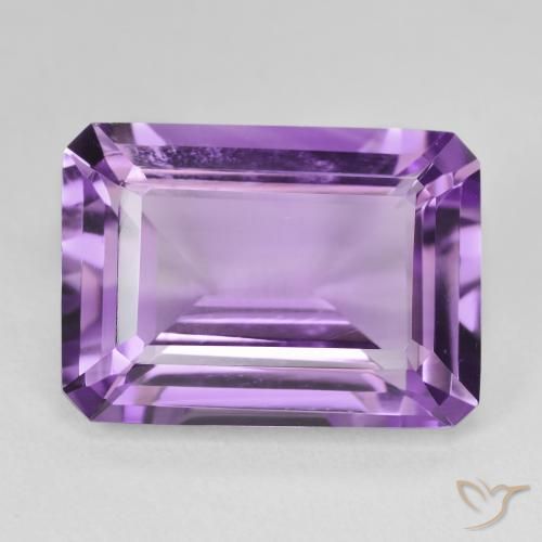 14.44ct Natural Deep Purplish Violet Amethyst, Emerald Cut, VVS-VS