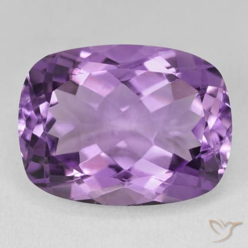 19.29ct Natural Purplish Violet Amethyst, Cushion, VVS-VS