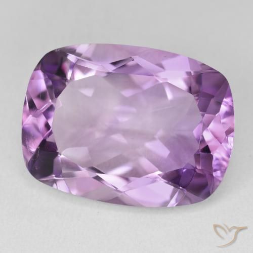 16.83 ct Violet Amethyst Stone, Natural Amethyst in Cushion-Cut Shape for Sale