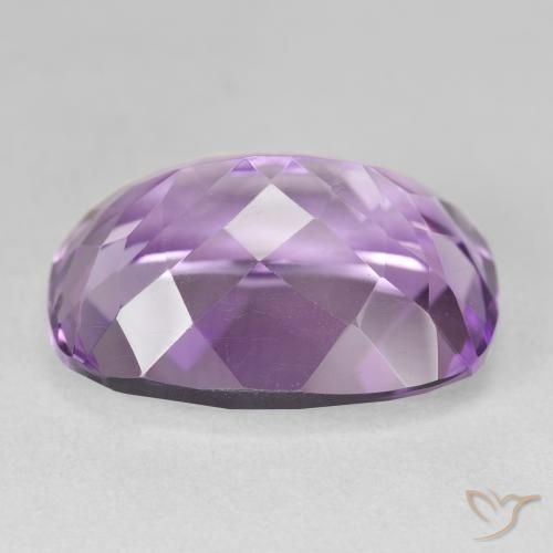 Amethyst Gemstone in 20 x 15 mm (calibrated) Size for Sale, Amethyst Stone in Light-Medium Violet Color