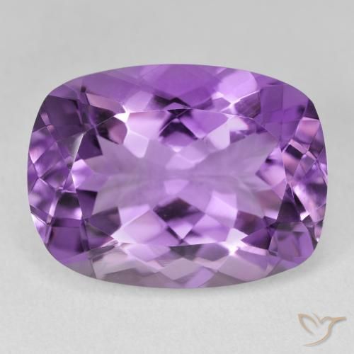 17.58ct Natural Vivid Violet Amethyst, Cushion, VVS-VS