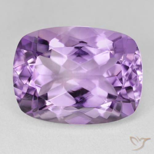18.53ct Natural Pinkish Iris Violet Amethyst, Cushion, VVS-VS