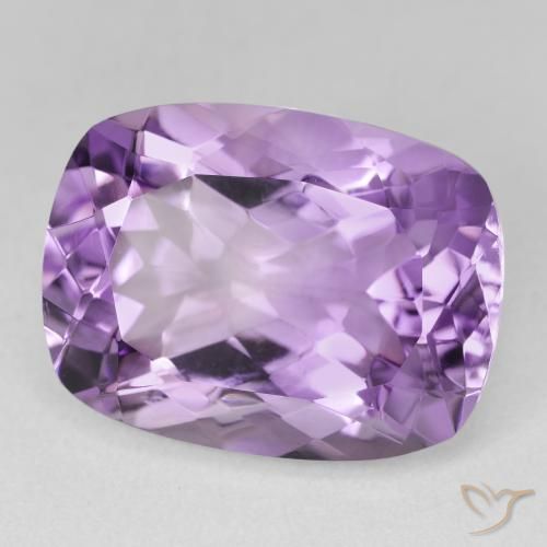 18.53 ct Violet Amethyst Stone, Natural Amethyst in Cushion-Cut Shape for Sale
