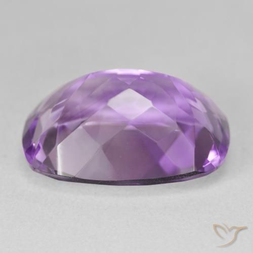 Amethyst Gemstone in 20 x 15 mm (calibrated) Size for Sale, Amethyst Stone in Pinkish Iris Violet Color
