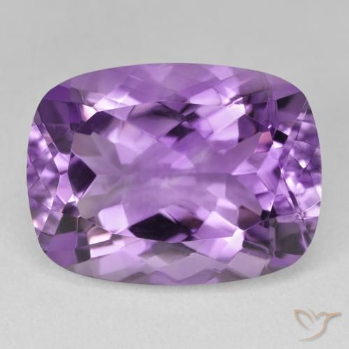 19.31ct Natural Intense Violet Amethyst, Cushion, VVS-VS