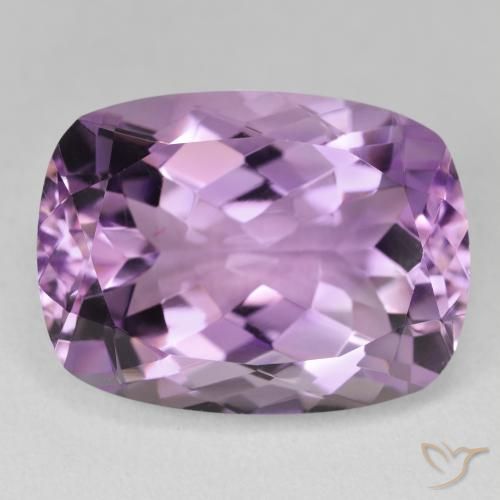 19.11ct Natural Light-Medium Violet Amethyst, Cushion, VVS-VS