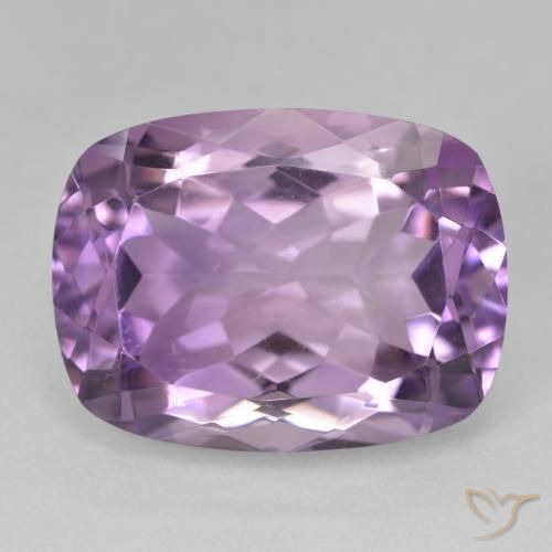 19.70ct Natural Light-Medium Violet Amethyst, Cushion, VS