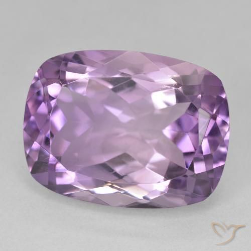 19.70 ct Violet Amethyst Stone, Natural Amethyst in Cushion-Cut Shape for Sale