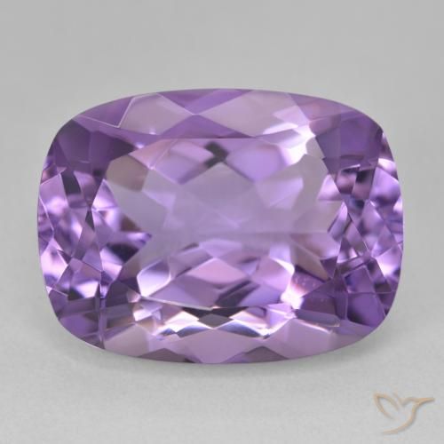 19.39ct Natural Pinkish Violet Amethyst, Cushion, VVS