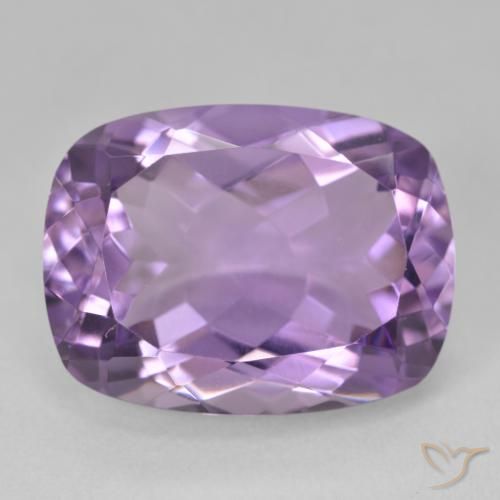 18.55ct Natural Medium Violet Amethyst, Cushion, VVS