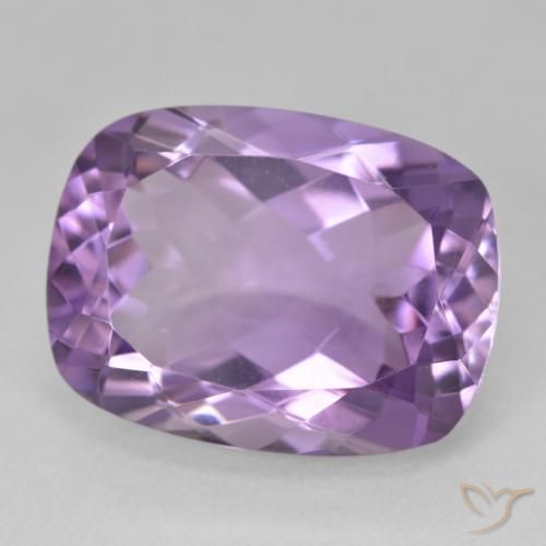 18.55 ct Violet Amethyst Stone, Natural Amethyst in Cushion-Cut Shape for Sale