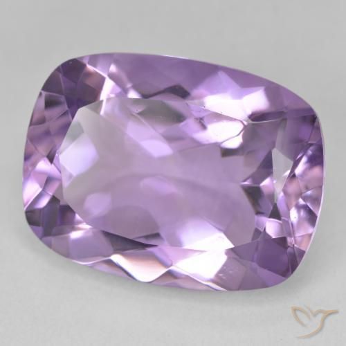16.34 ct Violet Amethyst Stone, Natural Amethyst in Cushion-Cut Shape for Sale