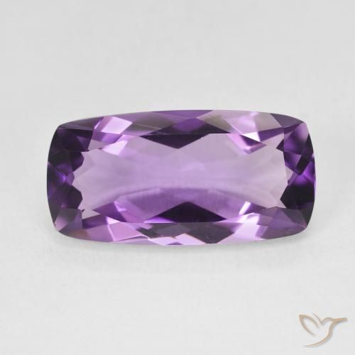 6.98 ct Violet Amethyst Gemstone, Amethyst Gem in Cushion-Cut Shape for Sale.
