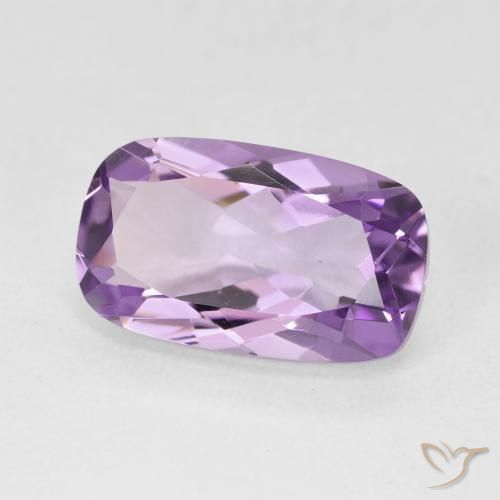 5.50 ct Violet Amethyst Stone, Natural Amethyst in Cushion-Cut Shape for Sale