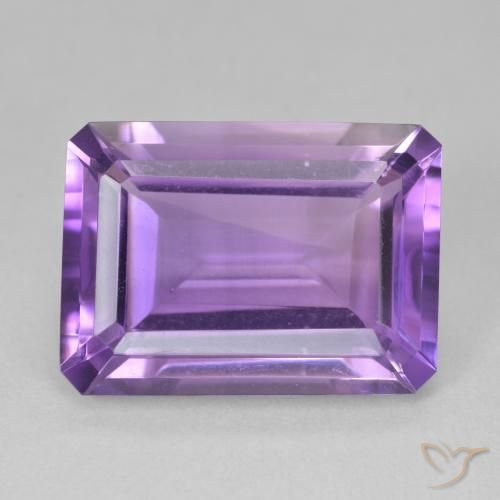 13.48ct Natural Intense Violet Amethyst, Emerald Cut, VVS-VS