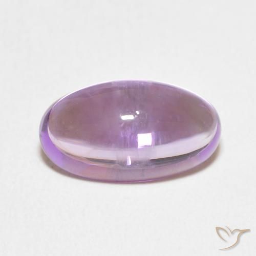 3.71ct Natural Medium Pink Violet Amethyst, Oval, Transparent