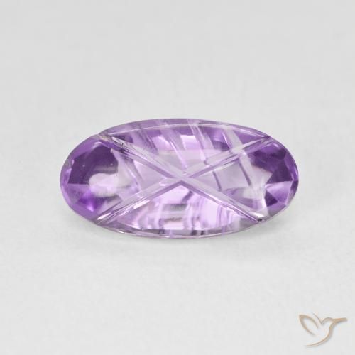 2.03ct Natural Medium Violet Pink Amethyst, Oval, Transparent