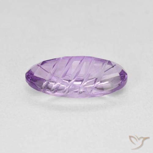 Amethyst Gemstone in 12.1 x 6.1 mm Size for Sale, Amethyst Stone in Medium Violet Pink Color