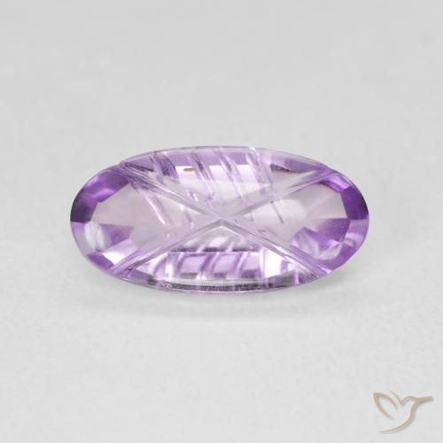 1.76ct Natural Medium Violet Amethyst, Oval, Transparent