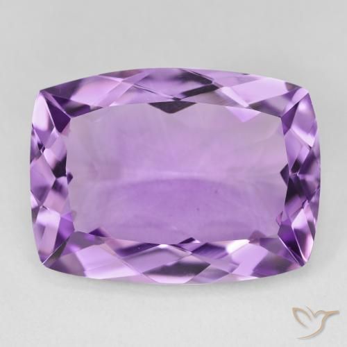 17.29ct Natural Purplish Violet Amethyst, Cushion, VVS