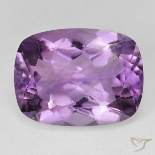 17.69ct Natural Light-Medium Violet Amethyst, Cushion, VVS-VS