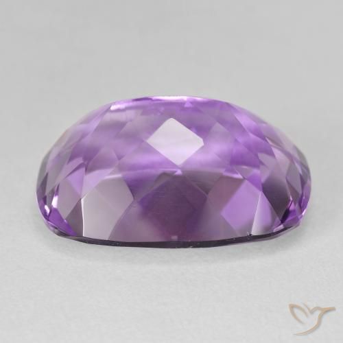 Amethyst Gemstone in 20 x 15 mm (calibrated) Size for Sale, Amethyst Stone in Light-Medium Violet Color