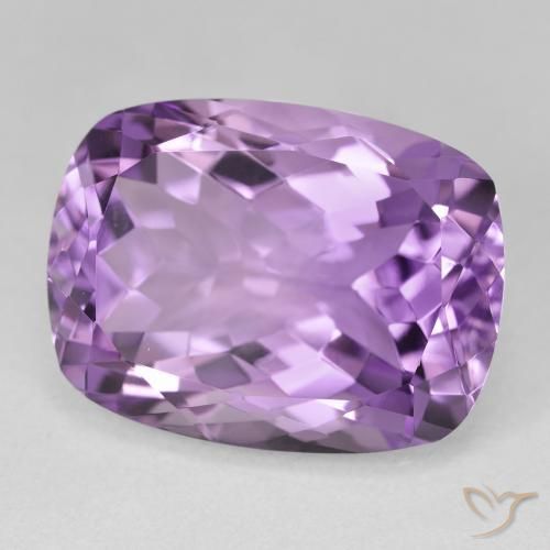 20.15 ct Violet Amethyst Stone, Natural Amethyst in Cushion-Cut Shape for Sale