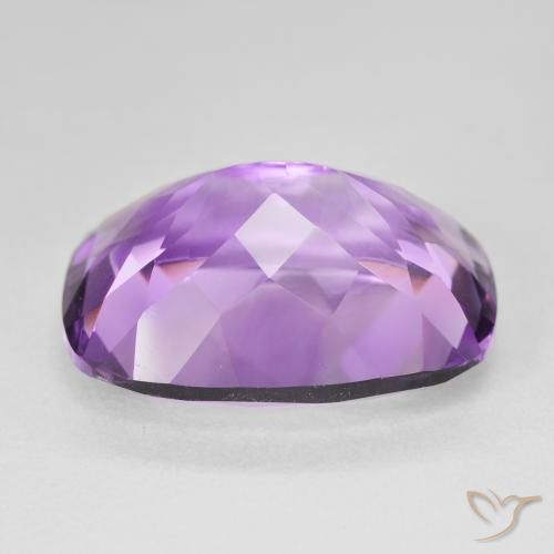Amethyst Gemstone in 20 x 15 mm (calibrated) Size for Sale, Amethyst Stone in Medium Pinkish Violet Color