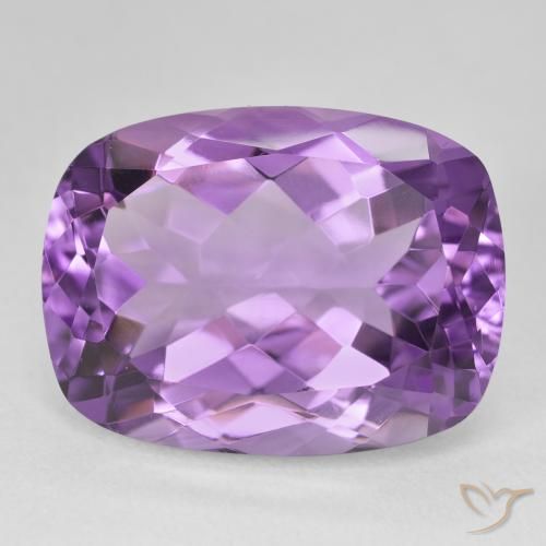 18.82ct Natural Medium Dark-Violet Amethyst, Cushion, VVS