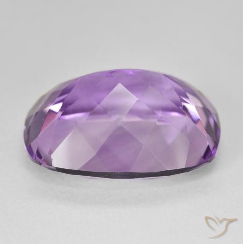 Amethyst Gemstone in 20 x 15 mm (calibrated) Size for Sale, Amethyst Stone in Medium Dark-Violet Color