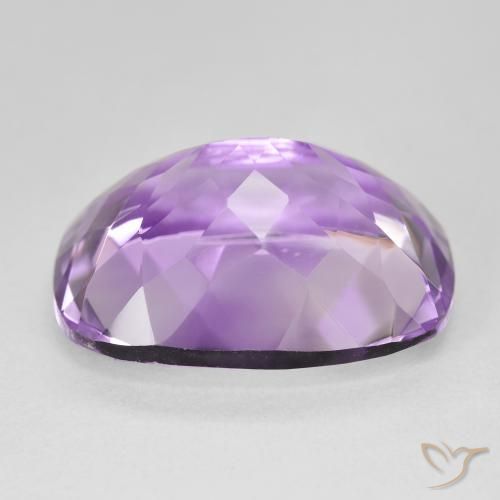 Amethyst Gemstone in 20 x 15 mm (calibrated) Size for Sale, Amethyst Stone in Medium Pink Violet Color